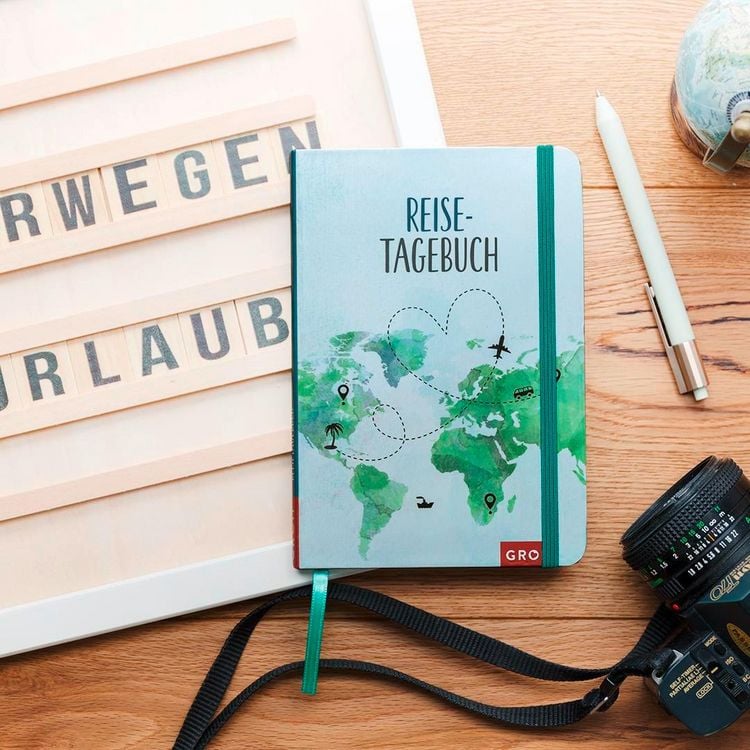 Produktbild: Reisetagebuch (Weltkarte)