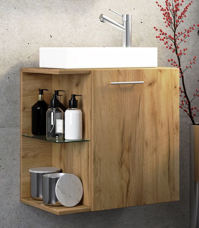 Produktbild: 2-tlg G&auml;ste WC Waschplatz Bad Waschtisch Hausa
