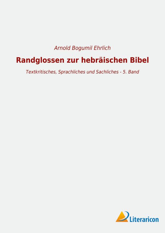 Produktbild: Randglossen zur hebr&auml;ischen Bibel
