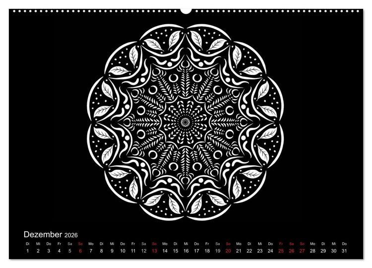 Produktbild: Entspannung und Ruhe durch Mandalas (hochwertiger Premium Wandkalender 2026 DIN A2 quer), Kunstdruck in Hochglanz