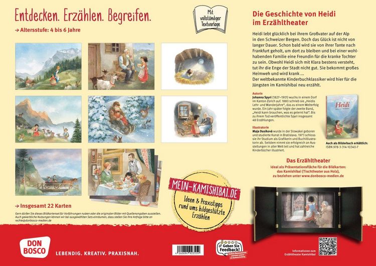 Produktbild: Heidi. Kamishibai Bildkartenset