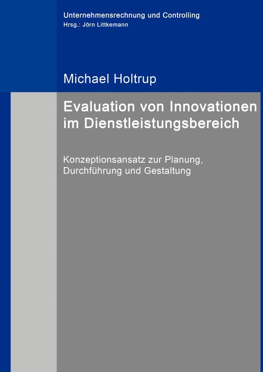Produktbild: Evaluation von Innovationen im Dienstleistungsbereich