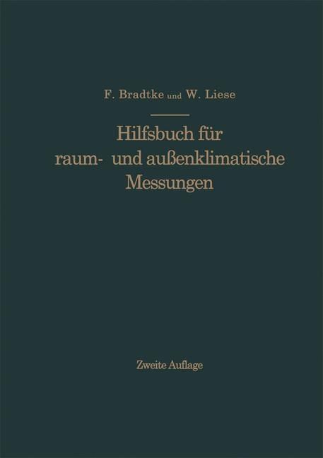 Produktbild: Hilfsbuch f&uuml;r raum- und au&szlig;enklimatische Messungen