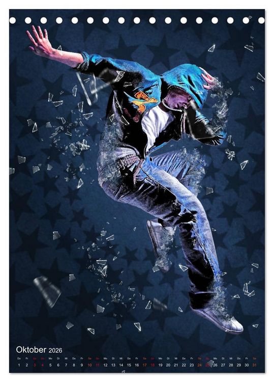 Produktbild: Streetdance - Dynamik pur (Tischkalender 2026 DIN A5 hoch), CALVENDO Monatskalender