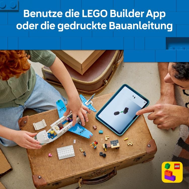 Produktbild: LEGO City 60492 Passagierjet, Bauset mit Spielzeugflieger, Rollenspiele f&uuml;r Kinder ab 4 Jahren