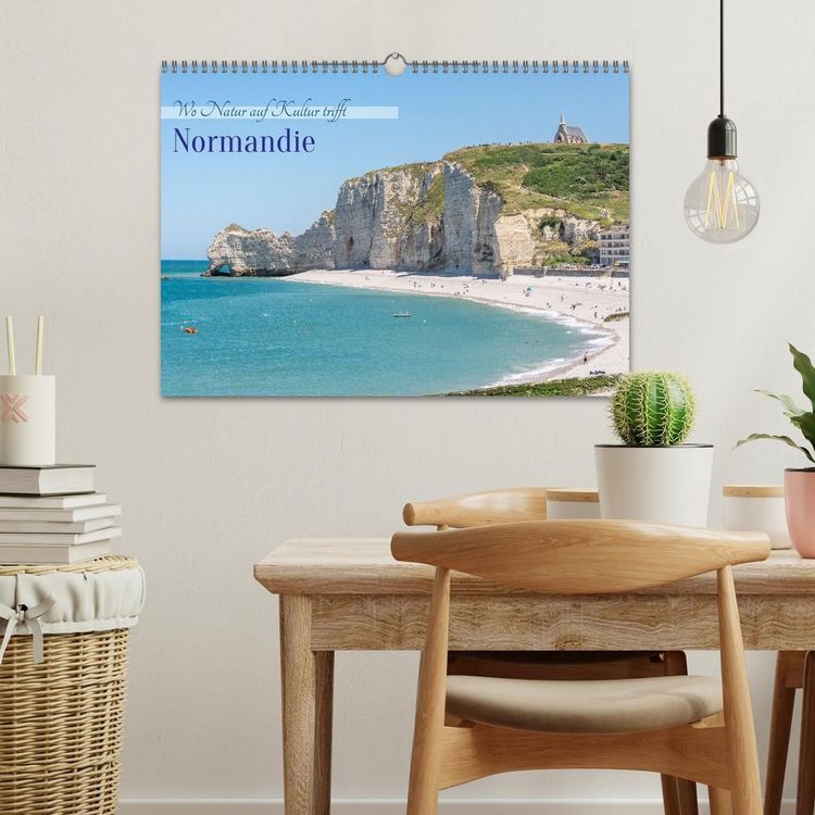 Produktbild: Normandie &ndash; Wo Natur auf Kultur trifft (Wandkalender 2027 DIN A3 quer), CALVENDO Monatskalender