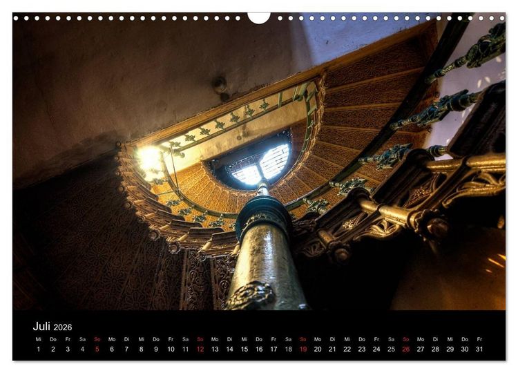Produktbild: Verlassene Orte - Die sch&ouml;nsten Treppenh&auml;user (Wandkalender 2026 DIN A3 quer), CALVENDO Monatskalender
