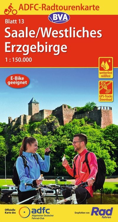 Produktbild: BVA ADFC Radtourenkarte Saale /Westliches Erzgebirge 1:150.000