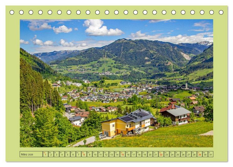 Produktbild: Sch&ouml;ne Gr&uuml;&szlig;e aus St.Veit im Pongau (Tischkalender 2026 DIN A5 quer), CALVENDO Monatskalender
