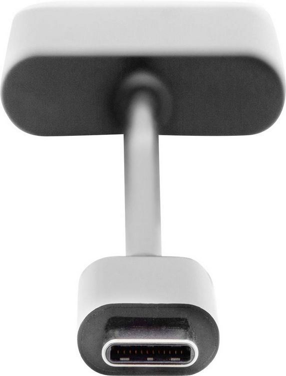 Produktbild: Digitus Audio Adapterkabel [1x USB-C&reg; Stecker - 2x USB-C&reg; Buchse, Klinkenbuchse 3.5 mm] AK-300400-002-S 20.00 cm Geschirmt, doppelt geschirmt