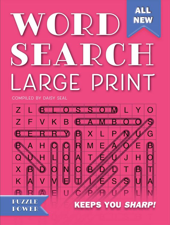 Produktbild: Seal, D: Word Search Large Print (Pink)