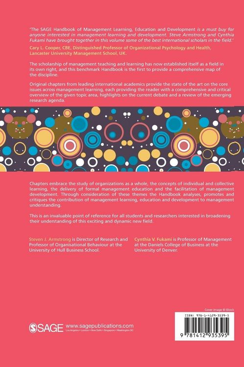 Produktbild: The SAGE Handbook of Management Learning, Education and Development