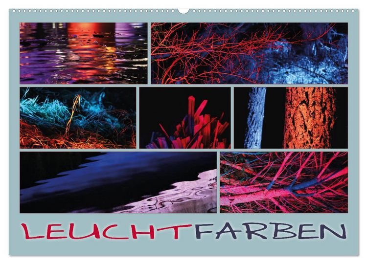 Produktbild: Leuchtfarben (Wandkalender 2026 DIN A2 quer), CALVENDO Monatskalender