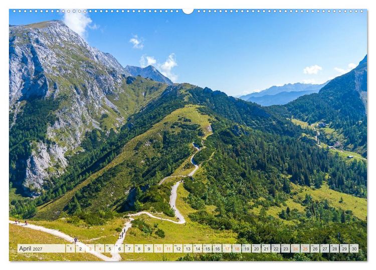 Produktbild: Berchtesgadener Land - Welt der Berge und Seen (Wandkalender 2027 DIN A2 quer), CALVENDO Monatskalender