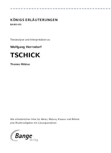 Produktbild: Tschick von Wolfgang Herrndorf
