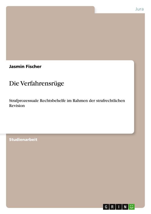 Produktbild: Die Verfahrensr&uuml;ge