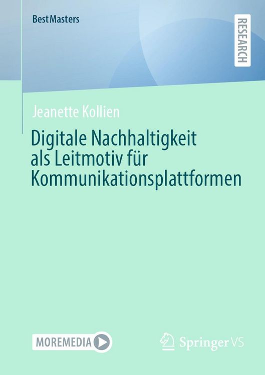 Produktbild: Digitale Nachhaltigkeit als Leitmotiv f&uuml;r Kommunikationsplattformen