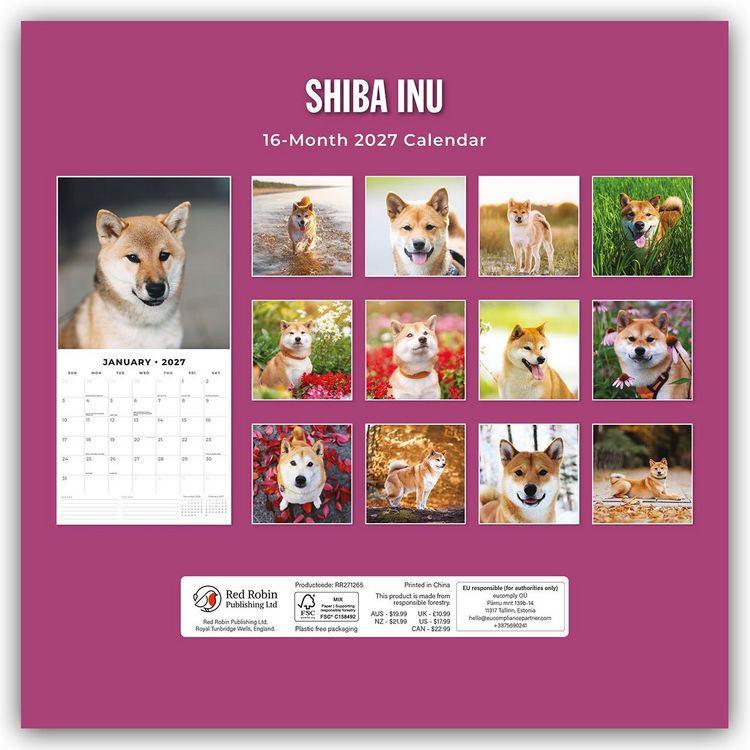 Produktbild: Shiba Inu 2027 &ndash; 16-Monatskalender