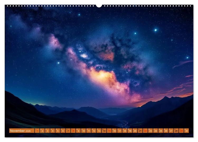 Produktbild: Ferne Galaxien (Wandkalender 2026 DIN A2 quer), CALVENDO Monatskalender