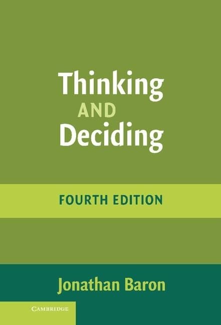 Produktbild: Thinking and Deciding