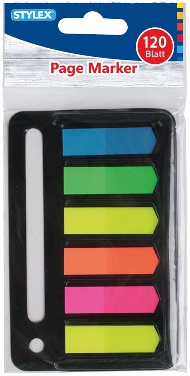 Produktbild: Stylex Page-Marker, 120 Flaggen, farbig
