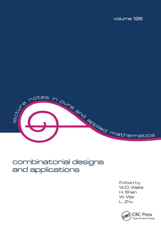 Produktbild: Combinatorial Designs and Applications