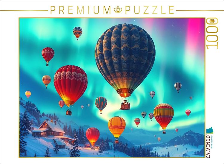 Produktbild: CALVENDO Puzzle Aurora Aeronauten | 1000 Teile Lege-Gr&ouml;&szlig;e 64x48cm Foto-Puzzle f&uuml;r gl&uuml;ckliche Stunden
