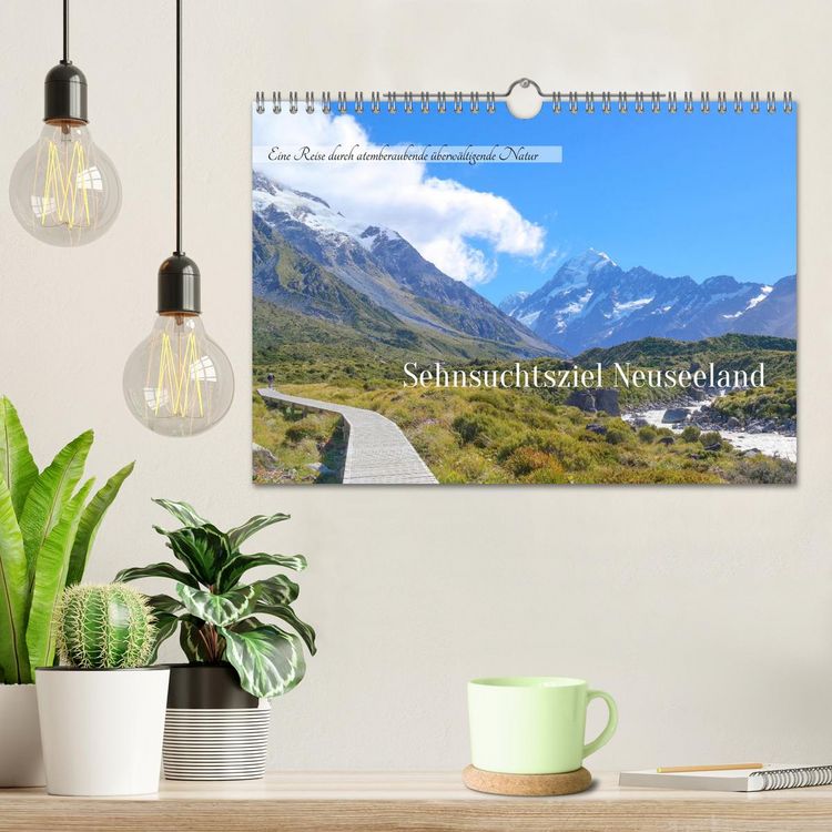 Produktbild: Sehnsuchtsziel Neuseeland (Wandkalender 2026 DIN A4 quer), CALVENDO Monatskalender