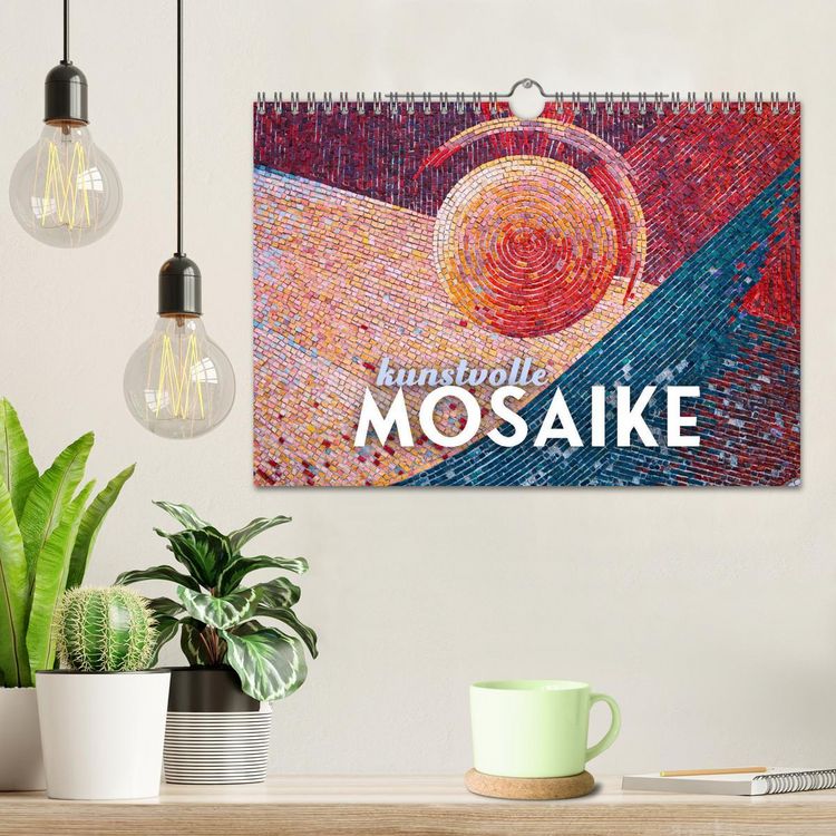 Produktbild: Kunstvolle Mosaike (Wandkalender 2026 DIN A4 quer), CALVENDO Monatskalender