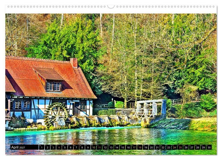 Produktbild: Facettenreiches Fachwerk (Wandkalender 2027 DIN A2 quer), CALVENDO Monatskalender