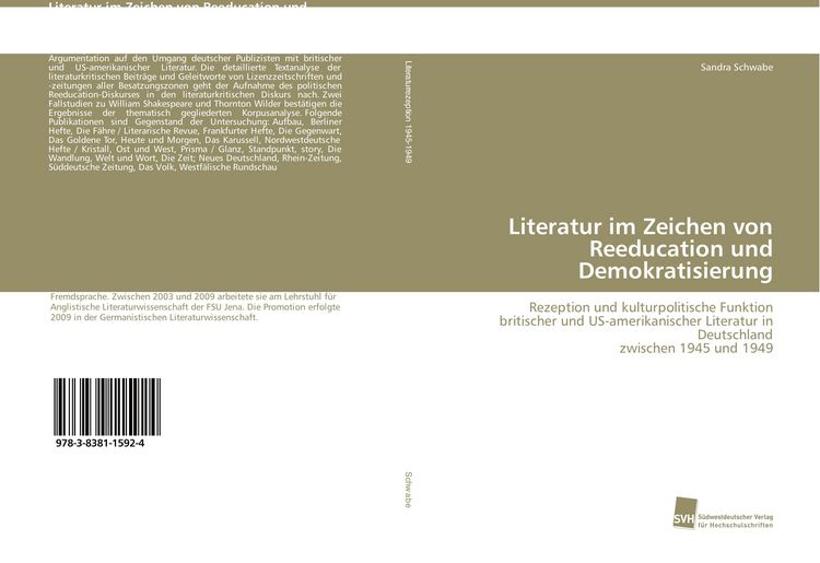 Produktbild: Literatur im Zeichen von Reeducation und Demokratisierung