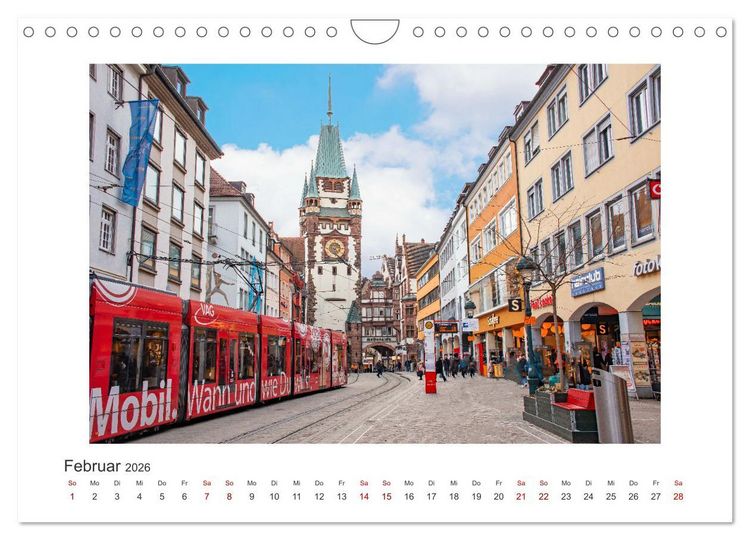 Produktbild: Freiburg - Breisgau Metropole (Wandkalender 2026 DIN A4 quer), CALVENDO Monatskalender