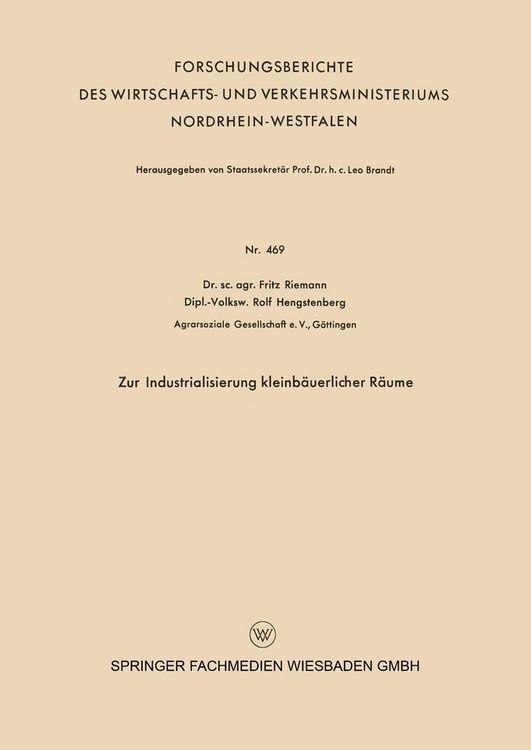 Produktbild: Zur Industrialisierung kleinb&auml;uerlicher R&auml;ume