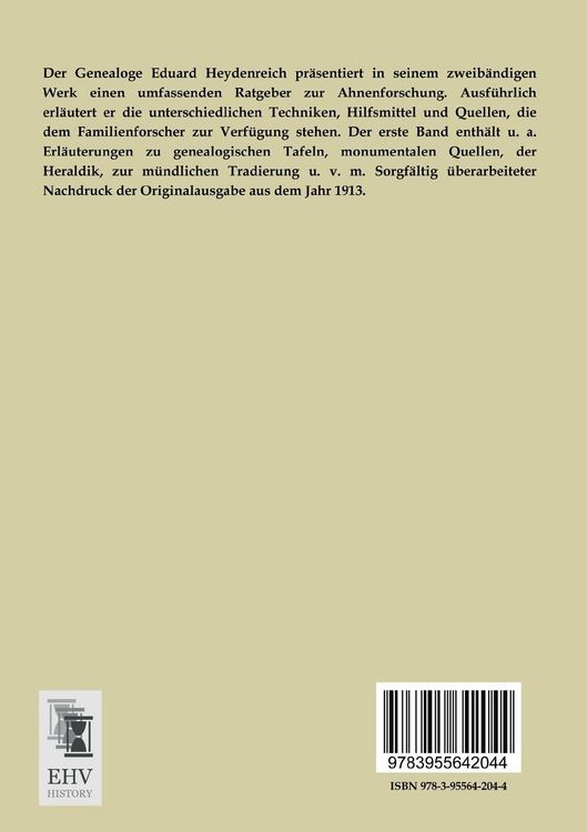 Produktbild: Handbuch der praktischen Genealogie