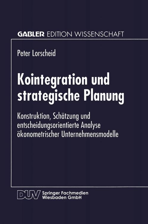 Produktbild: Kointegration und strategische Planung