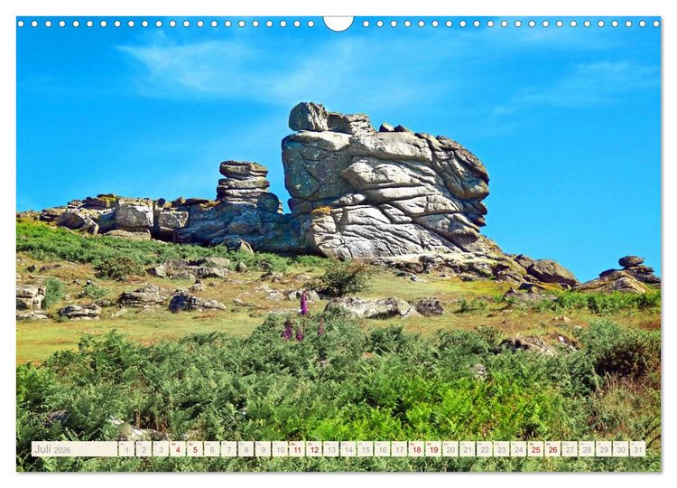 Produktbild: S&uuml;dengland - Mystische Steinkreise und Dartmoor (Wandkalender 2026 DIN A3 quer), CALVENDO Monatskalender