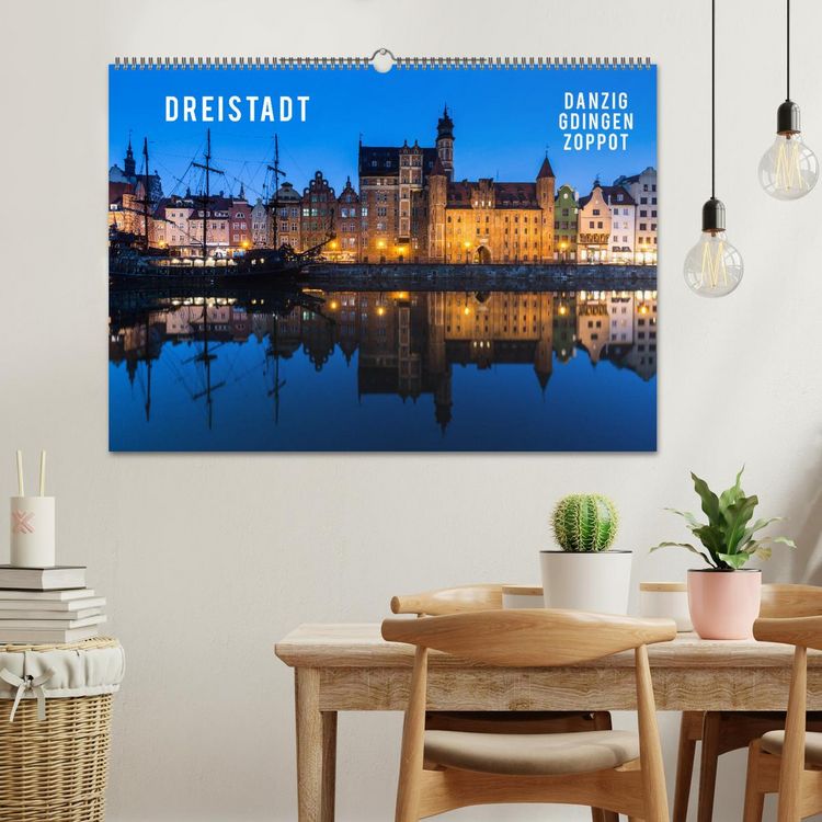 Produktbild: Dreistadt - Danzig, Gdingen, Zoppot (Wandkalender 2026 DIN A2 quer), CALVENDO Monatskalender