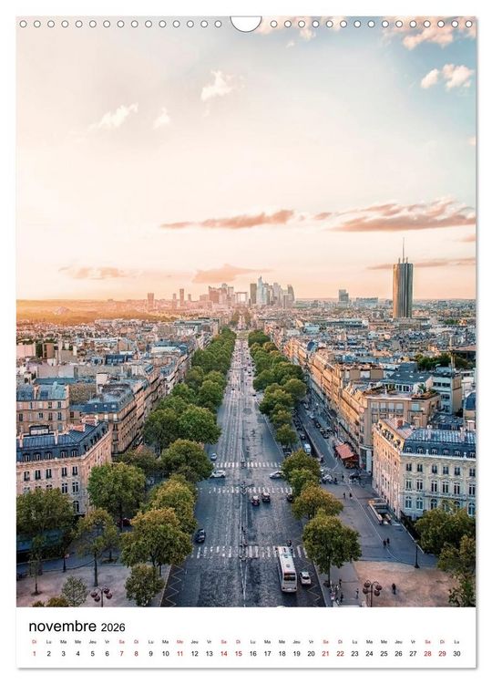 Produktbild: Visite de Paris (Calendrier mural 2026 DIN A3 horizontal), CALVENDO calendrier mensuel