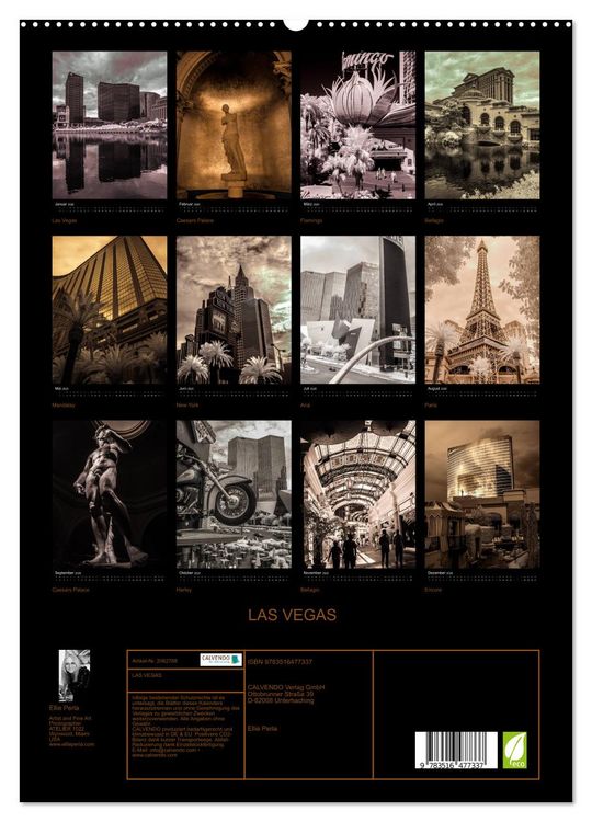 Produktbild: LAS VEGAS (hochwertiger Premium Wandkalender 2026 DIN A2 hoch), Kunstdruck in Hochglanz