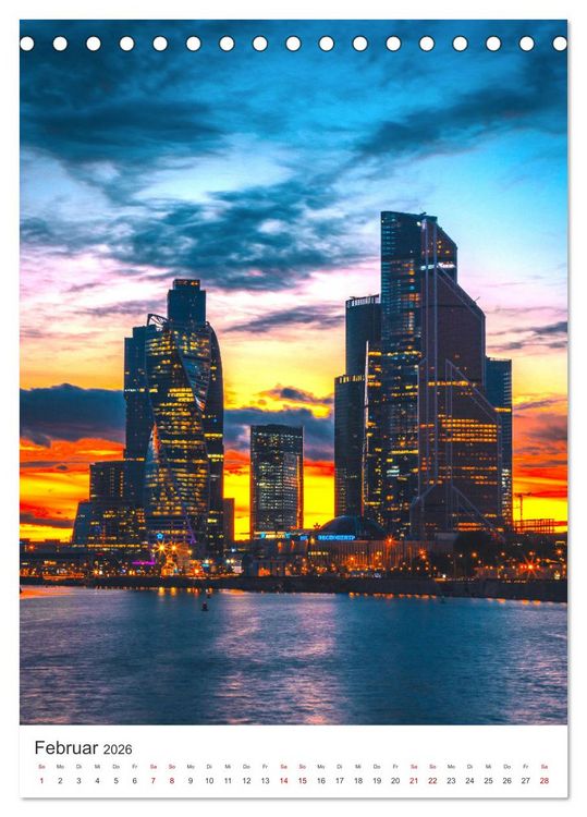Produktbild: Moskau - Zwischen Oka und Wolga. (Tischkalender 2026 DIN A5 hoch), CALVENDO Monatskalender
