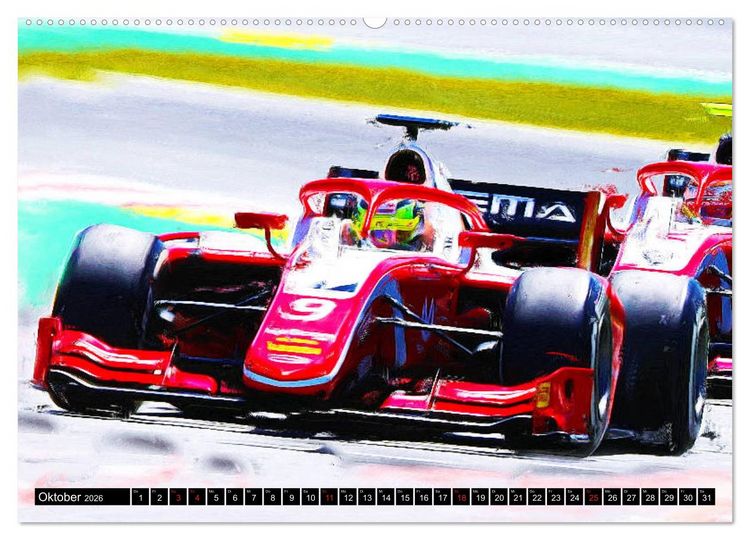 Produktbild: Deutsche in der Formel 1 (hochwertiger Premium Wandkalender 2026 DIN A2 quer), Kunstdruck in Hochglanz