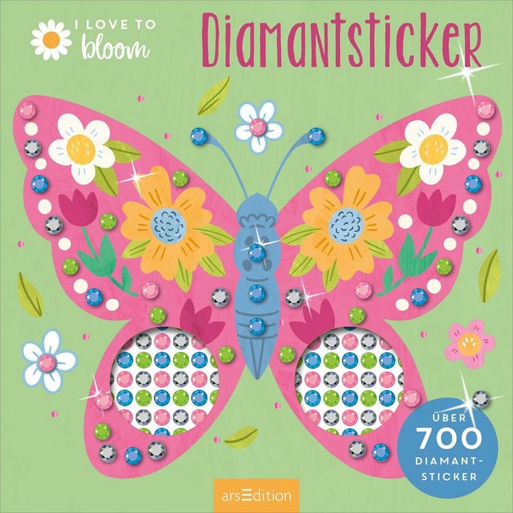 Produktbild: I Love to Bloom &ndash; Diamantsticker