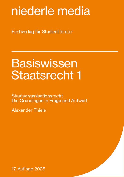 Produktbild: Basiswissen Staatsrecht 1 - 2025