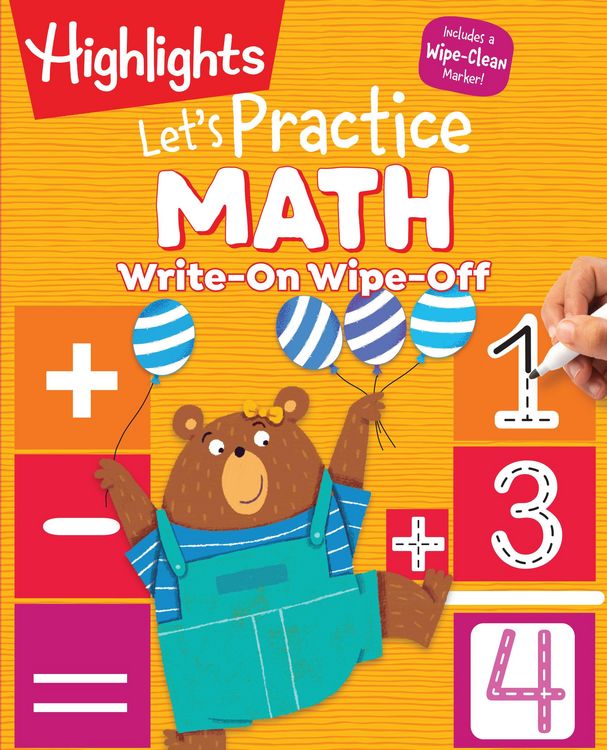 Produktbild: Write-On Wipe-Off Let's Practice Math