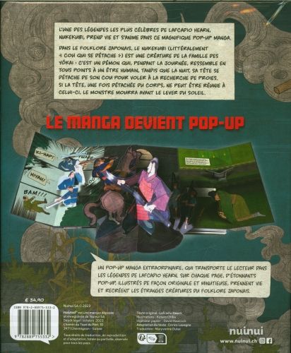 Produktbild: La l&eacute;gende du nukekubi : un pop-up manga d'exception