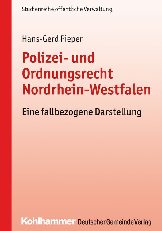 Produktbild: Polizei- und Ordnungsrecht Nordrhein-Westfalen