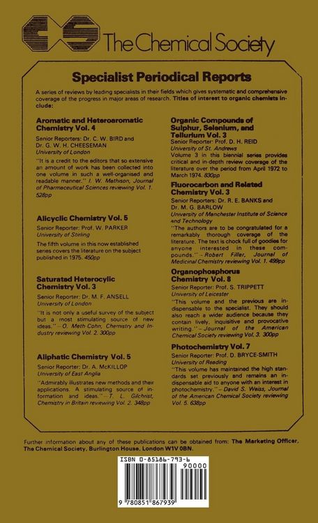 Produktbild: Aromatic and Heteroaromatic Chemistry