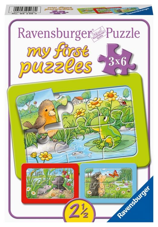 Bild vom Artikel Puzzle Ravensburger Kleine Gartentiere 3 X 6 Teile vom Autor 
