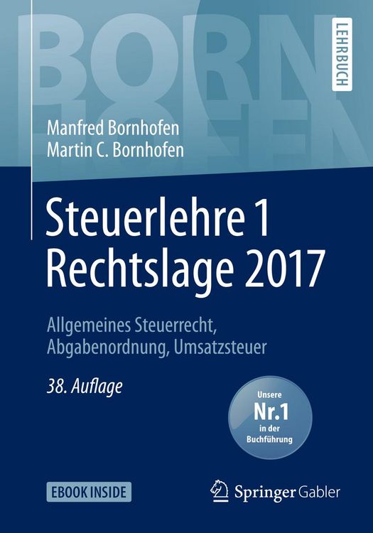 Produktbild: Steuerlehre 1 Rechtslage 2017