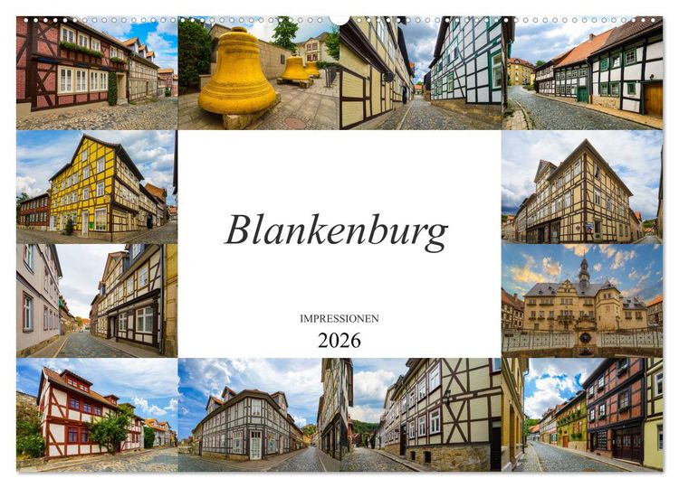 Produktbild: Blankenburg Impressionen (Wandkalender 2026 DIN A2 quer), CALVENDO Monatskalender